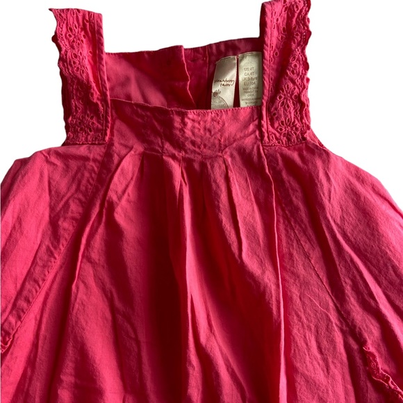 Strawberry Faire Pink Eyelet Girls Dress - Picture 3 of 7